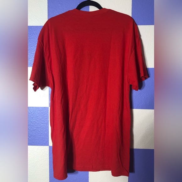 NWOT Lonely World Pinned Roses Embroidered Tee in Red - Picture 7 of 8